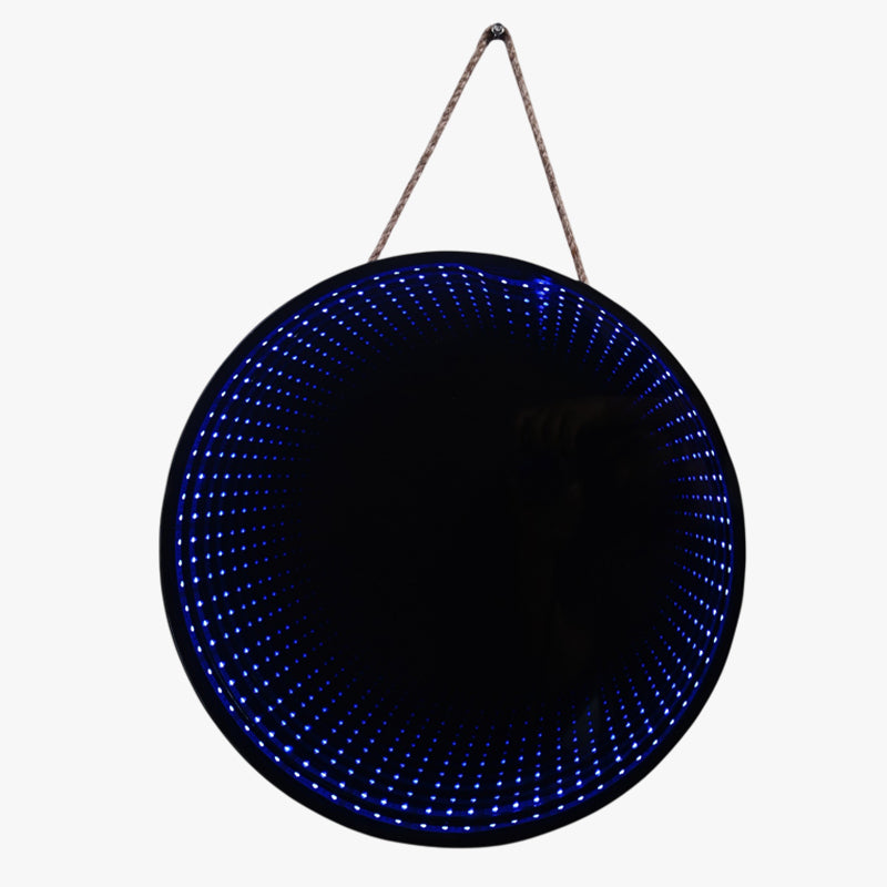 Round Hanging Lightning Mirror