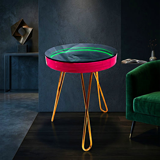 Nebula Infinity Glow Side Table