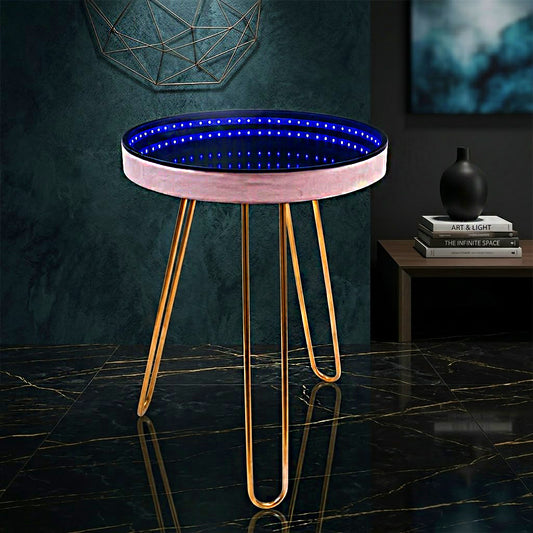 Aura Infinity Gold Accent Table