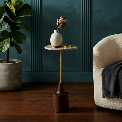 Elegant Marble Drink Table