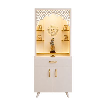 5 ft Ananta Arch Modern Pooja Mandir