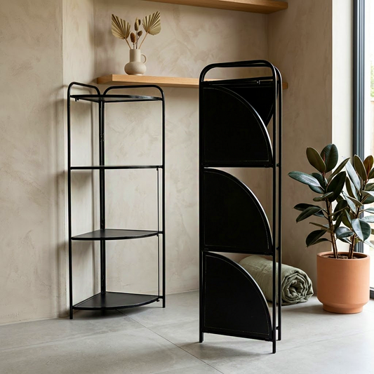 4-Tier Metal Corner Storage Rack