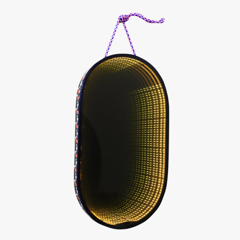 Oval Hanging Lightning Mirror