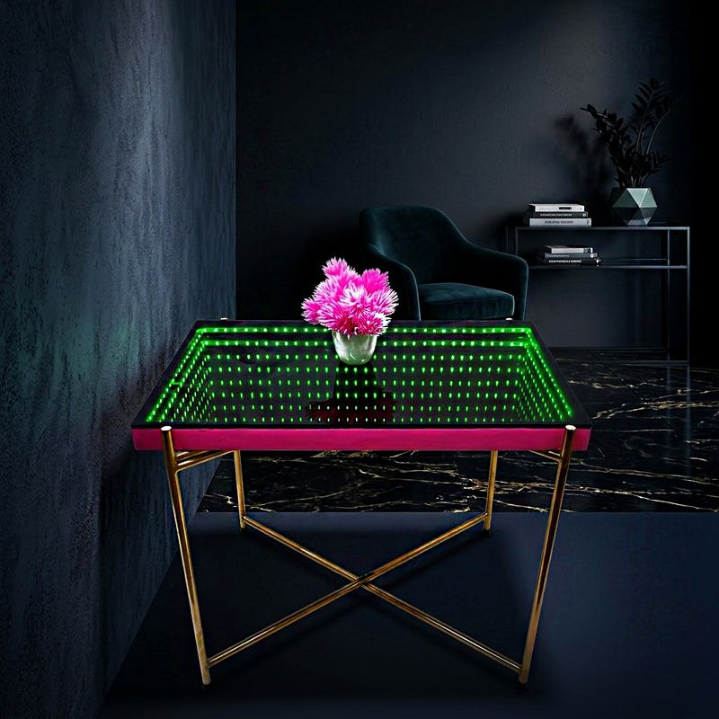 The Emerald Lattice End Table