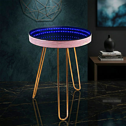 Aura Infinity Gold Accent Table