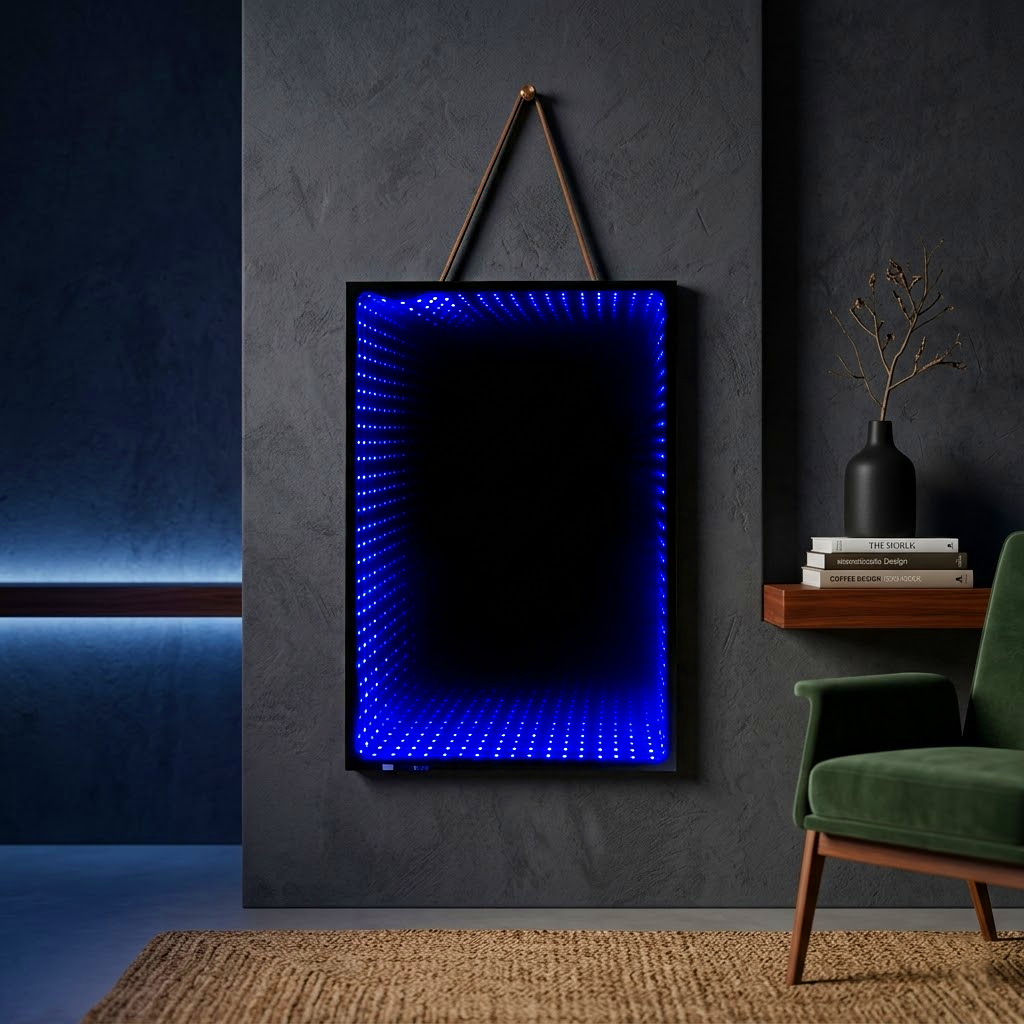 Rectangle Hanging Lightning Mirror
