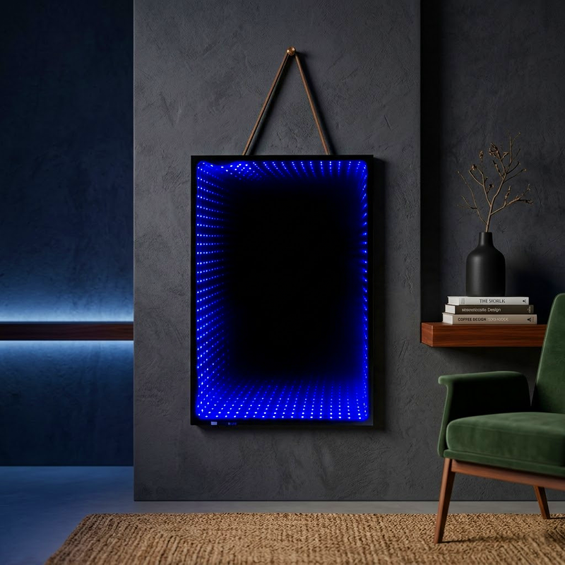 Rectangle Hanging Lightning Mirror