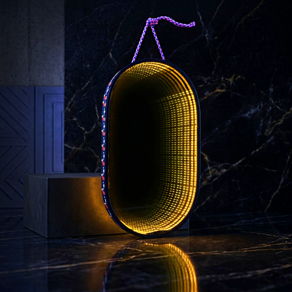 Oval Hanging Lightning Mirror