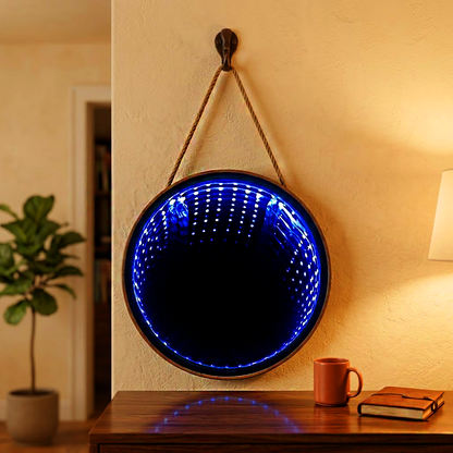 Infinity Hanging Lightning Mirror